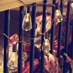 25 Ft. 25-Light Warm White Incandescent Round Bulb Outdoor/Indoor Traditional Weatherproof Patio String Cafe Lights -The Home Depot Shop aleko christmas string lights gl25wwh hd c3 1000