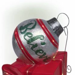 Alpine LED Lights With Color Changing Christmas Decor Gifts And Believe Ornament Statue -The Home Depot Shop alpine christmas novelty lights yen572cc 1f 1000