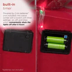 Alpine LED Lights With Color Changing Christmas Decor Gifts And Believe Ornament Statue -The Home Depot Shop alpine christmas novelty lights yen572cc 77 1000