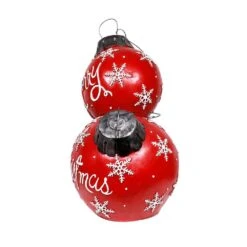 Merry Christmas Ornaments With Color Changing LED Lights-XL -The Home Depot Shop alpine corporation christmas yard decorations zty104cc xl 1f 1000