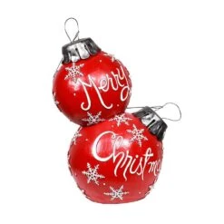 Merry Christmas Ornaments With Color Changing LED Lights-XL