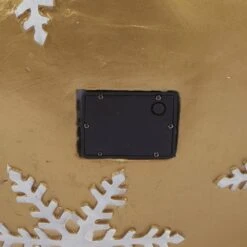 Indoor/Outdoor Merry Christmas Stacked Ornament Statue W/Flashing LEDs, Gold -The Home Depot Shop alpine corporation christmas yard decorations zty138xl 1d 1000