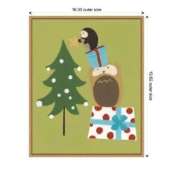 19.62 In. H X 16 In. W Canvas Happy Owlidays VI Owl And Christmas Tree Christmas Holiday Framed Box Wall Art 12 19.62 In. H X 16 In. W Canvas Happy Owlidays VI Owl And Christmas Tree Christmas Holiday Framed Box Wall Art -The Home Depot Shop amanti art christmas wall decorations 38865448602 1f 1000