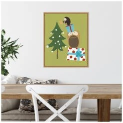 19.62 In. H X 16 In. W Canvas Happy Owlidays VI Owl And Christmas Tree Christmas Holiday Framed Box Wall Art 14 19.62 In. H X 16 In. W Canvas Happy Owlidays VI Owl And Christmas Tree Christmas Holiday Framed Box Wall Art -The Home Depot Shop amanti art christmas wall decorations 38865448602 fa 1000