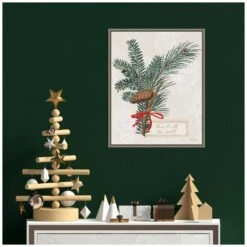19.62 In. H X 16 In. W Canvas Joyful Tidings IV Christmas Holiday Framed Box Wall Art -The Home Depot Shop amanti art christmas wall decorations 38865448982 31 1000