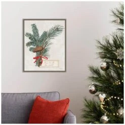 19.62 In. H X 16 In. W Canvas Joyful Tidings IV Christmas Holiday Framed Box Wall Art -The Home Depot Shop amanti art christmas wall decorations 38865448982 44 1000