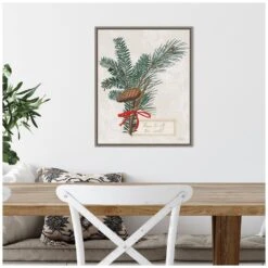 19.62 In. H X 16 In. W Canvas Joyful Tidings IV Christmas Holiday Framed Box Wall Art -The Home Depot Shop amanti art christmas wall decorations 38865448982 fa 1000