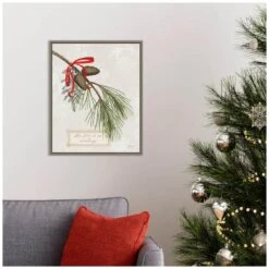 19.62 In. H X 16 In. W Canvas Joyful Tidings III Christmas Holiday Framed Box Wall Art -The Home Depot Shop amanti art christmas wall decorations 38865448983 44 1000