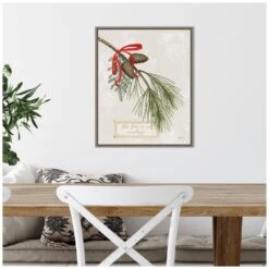 19.62 In. H X 16 In. W Canvas Joyful Tidings III Christmas Holiday Framed Box Wall Art -The Home Depot Shop amanti art christmas wall decorations 38865448983 fa 1000
