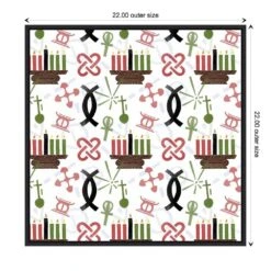 22 In. Kwanzaa Celebration Collection F Christmas Holiday Framed Canvas Box Wall Art -The Home Depot Shop amanti art christmas wall decorations 38865456261 1f 1000