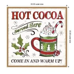22 In. Christmas Treats IV Christmas Holiday Framed Canvas Box Wall Art -The Home Depot Shop amanti art christmas wall decorations 38865456314 1f 1000