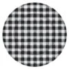 AMSCAN 13 In. Black And White Thanksgiving Checkered Charger (3-Pack)