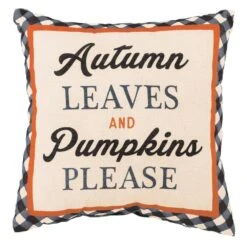 AMSCAN 12 In. Fall Autumn Leaves Pillow (3-Pack)