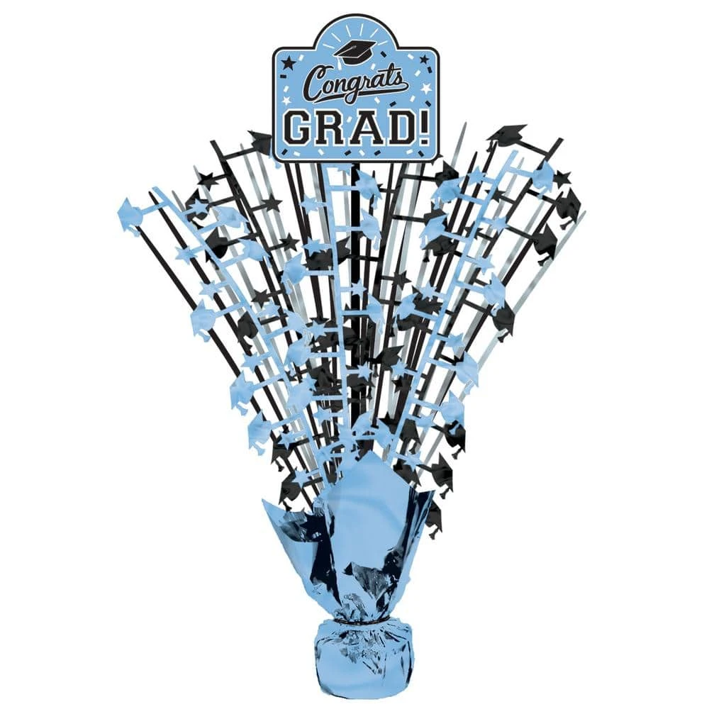 AMSCAN 18 In. School Colors Pride Powder Blue Graduation Spray Centerpiece (3-Pack) 1 AMSCAN 18 In. School Colors Pride Powder Blue Graduation Spray Centerpiece (3-Pack)