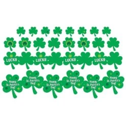 AMSCAN St. Patrick's Day Paper Cutout Assortment (12-Count, 3-Pack)