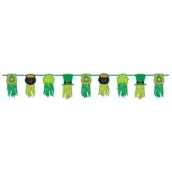 AMSCAN 9.5 In. X 8 Ft. St. Patrick's Day Paper Tassel Garland (2-Pack)