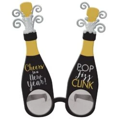 AMSCAN New Year's 8 In. Deluxe Glasses (2-Pack)