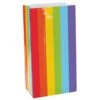 AMSCAN 10 In. X 5.25 In. Rainbow Paper Bags (12-Count, 9-Pack)