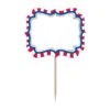 AMSCAN 3.5 In. 2.25 In. Patriotic Personalizable Picks (24-Count, 4-Pack)