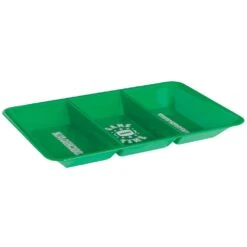 AMSCAN 9.5 In. X 1.25 In. Football Divided Snack Tray