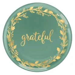 AMSCAN 14 In. Fall Grateful Coupe Platter (4-Pack)