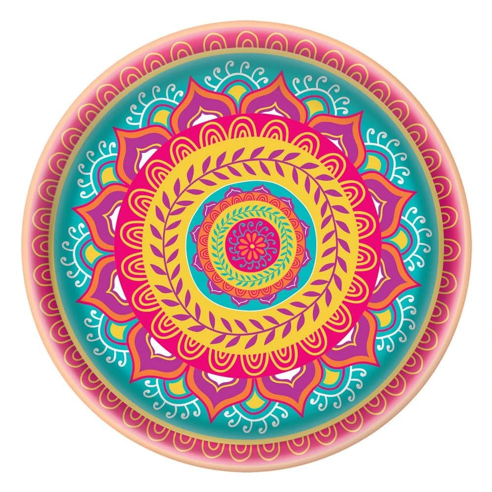 AMSCAN 13.5 In. Multi-Color Melamine Diwali Platter (5-Pack) 1 AMSCAN 13.5 In. Multi-Color Melamine Diwali Platter (5-Pack)