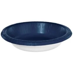 AMSCAN 20 Oz. True Navy Paper Bowls (100-Piece)