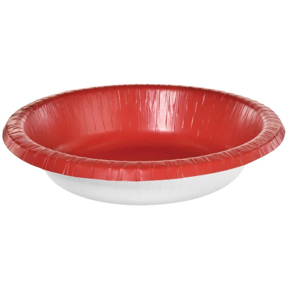 AMSCAN 20 Oz. Apple Red Paper Bowls (100-Piece) 1 AMSCAN 20 Oz. Apple Red Paper Bowls (100-Piece)