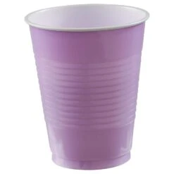 AMSCAN 18 Oz. Lavender Plastic Cups (150-Piece)
