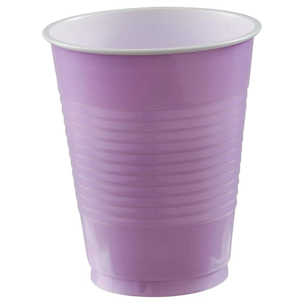 AMSCAN 18 Oz. Lavender Plastic Cups (150-Piece) 1 AMSCAN 18 Oz. Lavender Plastic Cups (150-Piece)