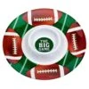 AMSCAN 13 In. X 2 In. Football Chip And Dip Tray