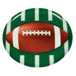 AMSCAN 13.5 In. X 1 In. Football Platter