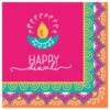 AMSCAN 5 In. X 5 In. Multi-Color Diwali Paper Beverage Napkins (6-Pack)