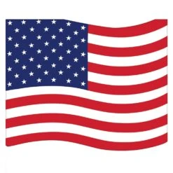AMSCAN American Flag 5 In. X 5 In. Multicolor Patriotic Beverage Napkins (5-Pack)