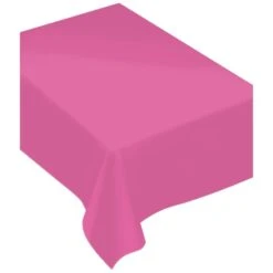 AMSCAN 80 In. X 60 In. Bright Pink Fabric Everyday Table Cover (2-Pack)