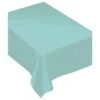 AMSCAN 80 In. X 60 In. Robin's Egg Blue Fabric Everyday Table Cover (2-Pack)