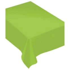 AMSCAN 80 In. X 60 In. Kiwi Green Fabric Everyday Table Cover (2-Pack)