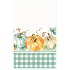 AMSCAN 54 In. X 102 In. Multi-Color Paper Fall Muted Autumn Table Cover (3-Pack)