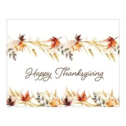 AMSCAN Classic 54 In. X 84 In. Multi-Color Plastic Thanksgiving Table Cover (2-Pack)