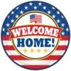 AMSCAN 7 In. X 7 In. Welcome Home Round Paper Plate (18-count, 3-Pack)