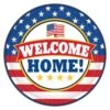AMSCAN 9 In. X 9 In. Welcome Home Round Paper Plate (18-Count, 3-Pack)