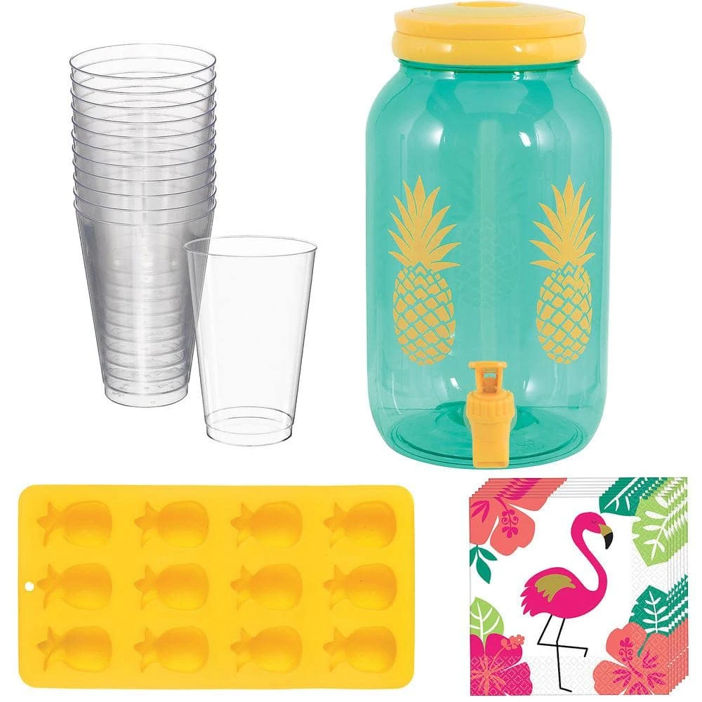 AMSCAN Pineapple Drink Kit 1 AMSCAN Pineapple Drink Kit
