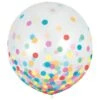 AMSCAN Round Multi-Color 24 In. Confetti Balloons ( 2- Pack)
