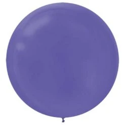 AMSCAN 24 In. New Purple Latex Balloons (3-Pack)