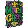 AMSCAN 21 In. Mardi Gras Plastic 3D Decoration (2-Pack)