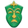 AMSCAN 14 In. Mardi Gras Plastic Tragedy Mask 3D Decoration (5-Pack)