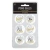 AMSCAN New Year's 1.5 In. Pong Balls (6-Count 4-Pack)
