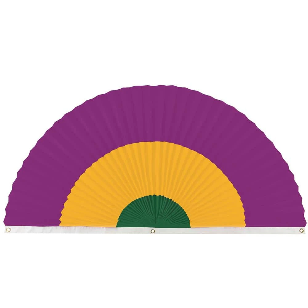 AMSCAN 30 In. X 60 In. Mardi Gras Bunting 1 AMSCAN 30 In. X 60 In. Mardi Gras Bunting