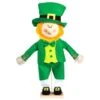 AMSCAN 24 In. X 13 In. St. Patrick's Day MDF, Fabric Leprechaun Standing Decoration (2-Pack)