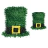 AMSCAN 8 In. And 4.75 In. St. Patrick's Day 3D Tinsel Top Hat (8-Count)